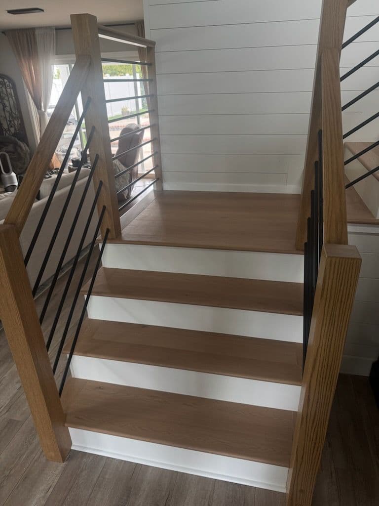 Gallery photos for Temecula Staircase Overhaul Oak and Metal Modern Fusion: Image #1