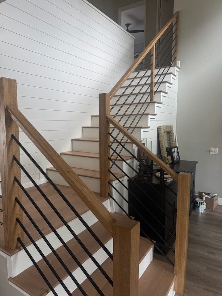 Gallery photos for Temecula Staircase Overhaul Oak and Metal Modern Fusion: Image #3