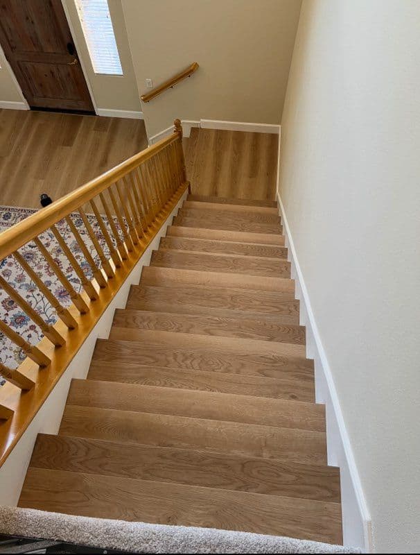 Gallery photos for Modern Staircase with Provenza Bashful Beige: Image #1