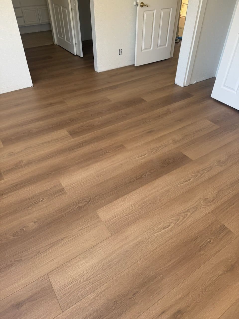 Elegant Medium Brown Floor Installation in Home