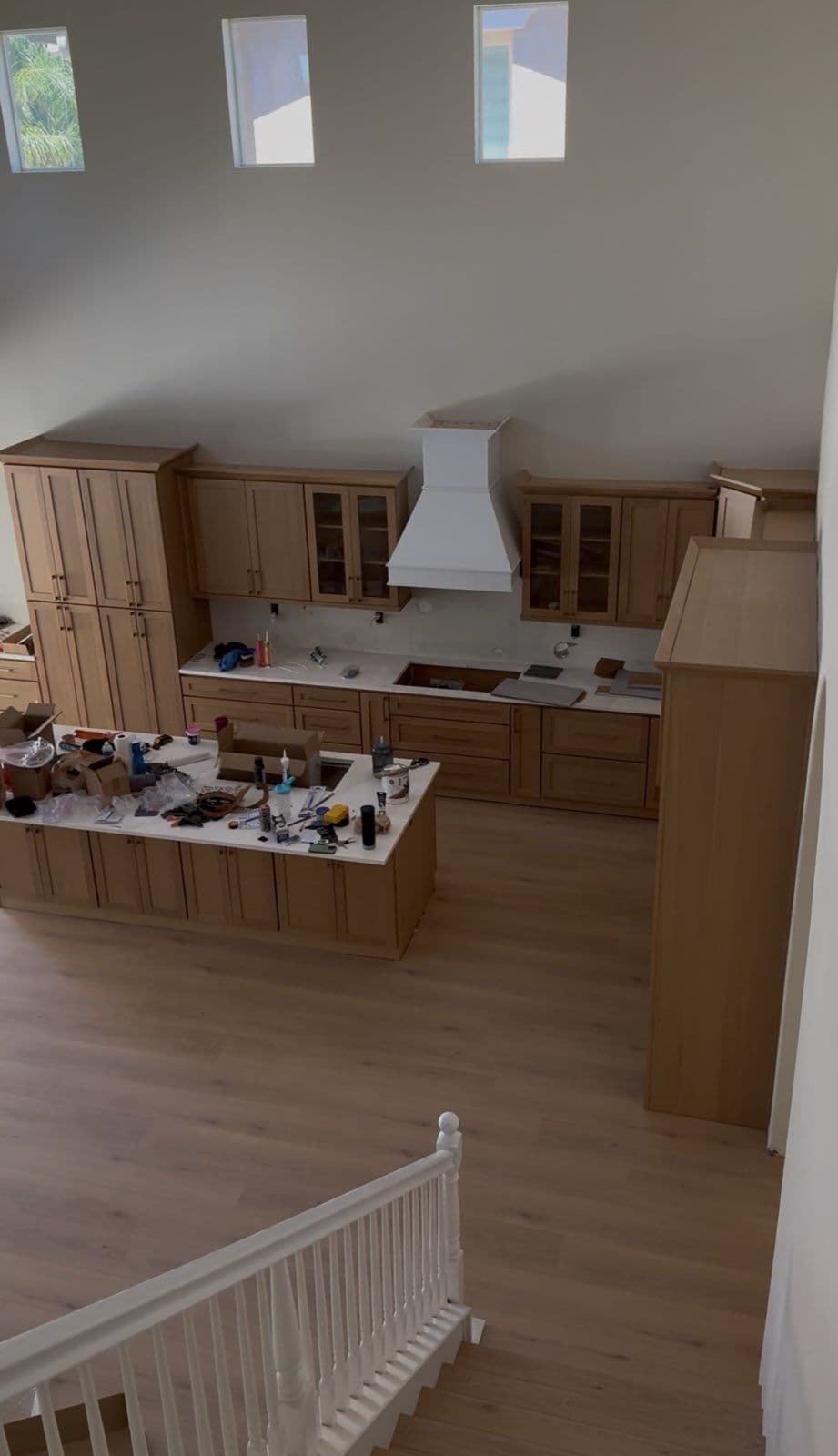 Stylish Staircase and Kitchen Transformation image
