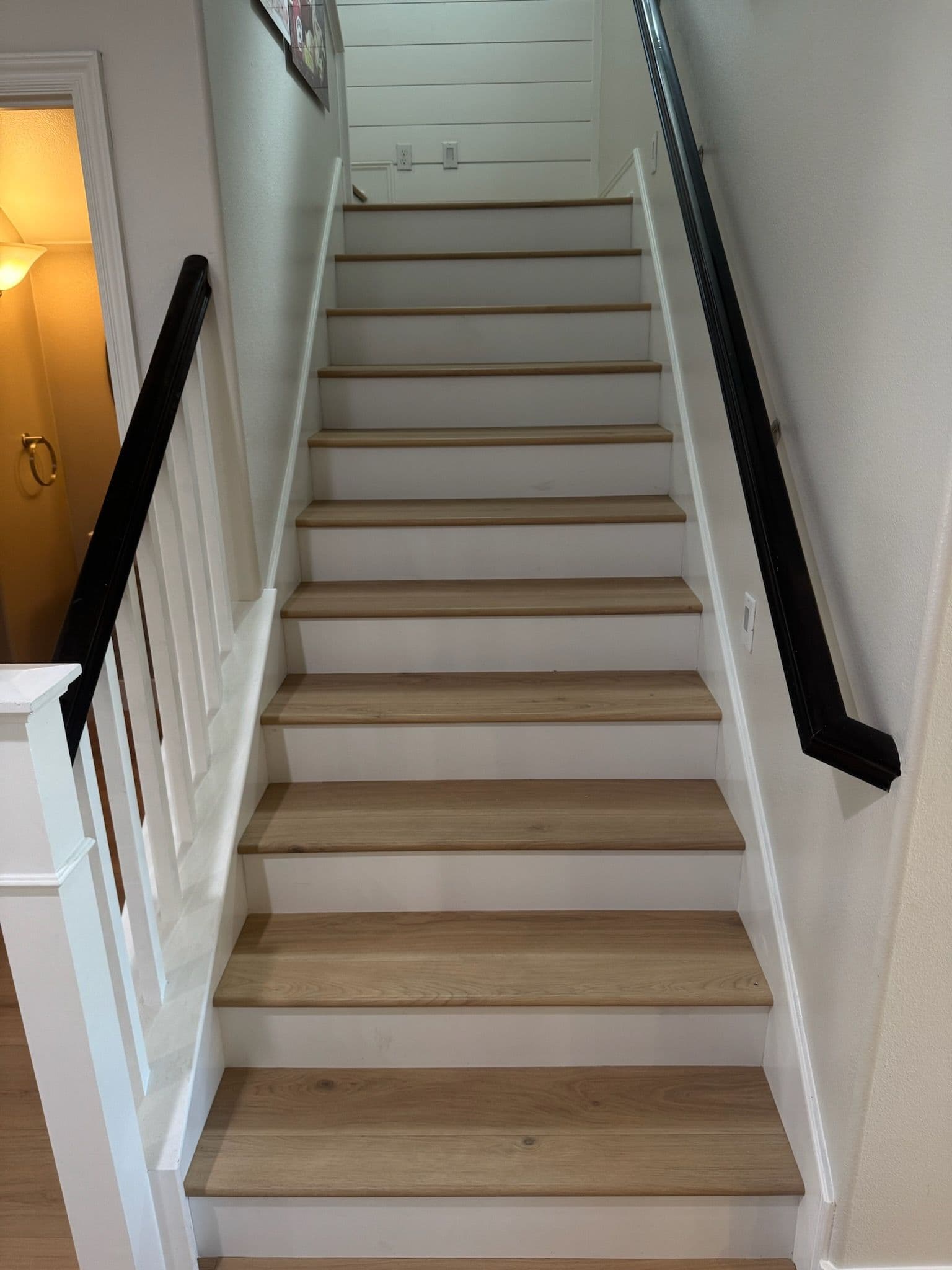 Stylish Staircase Makeover with Modern Touch image